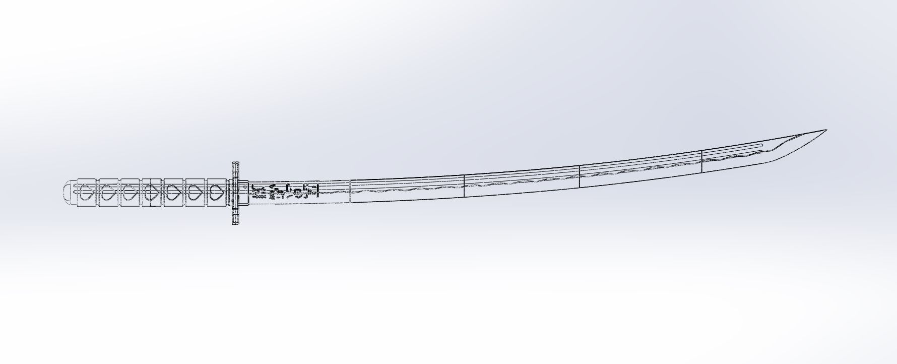 Demon Slayer Mitsuri Katana Printable Model 3D print model_1