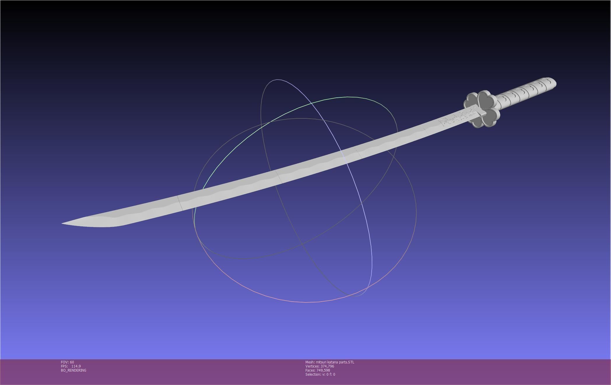 Demon Slayer Mitsuri Katana Printable Model 3D print model_128