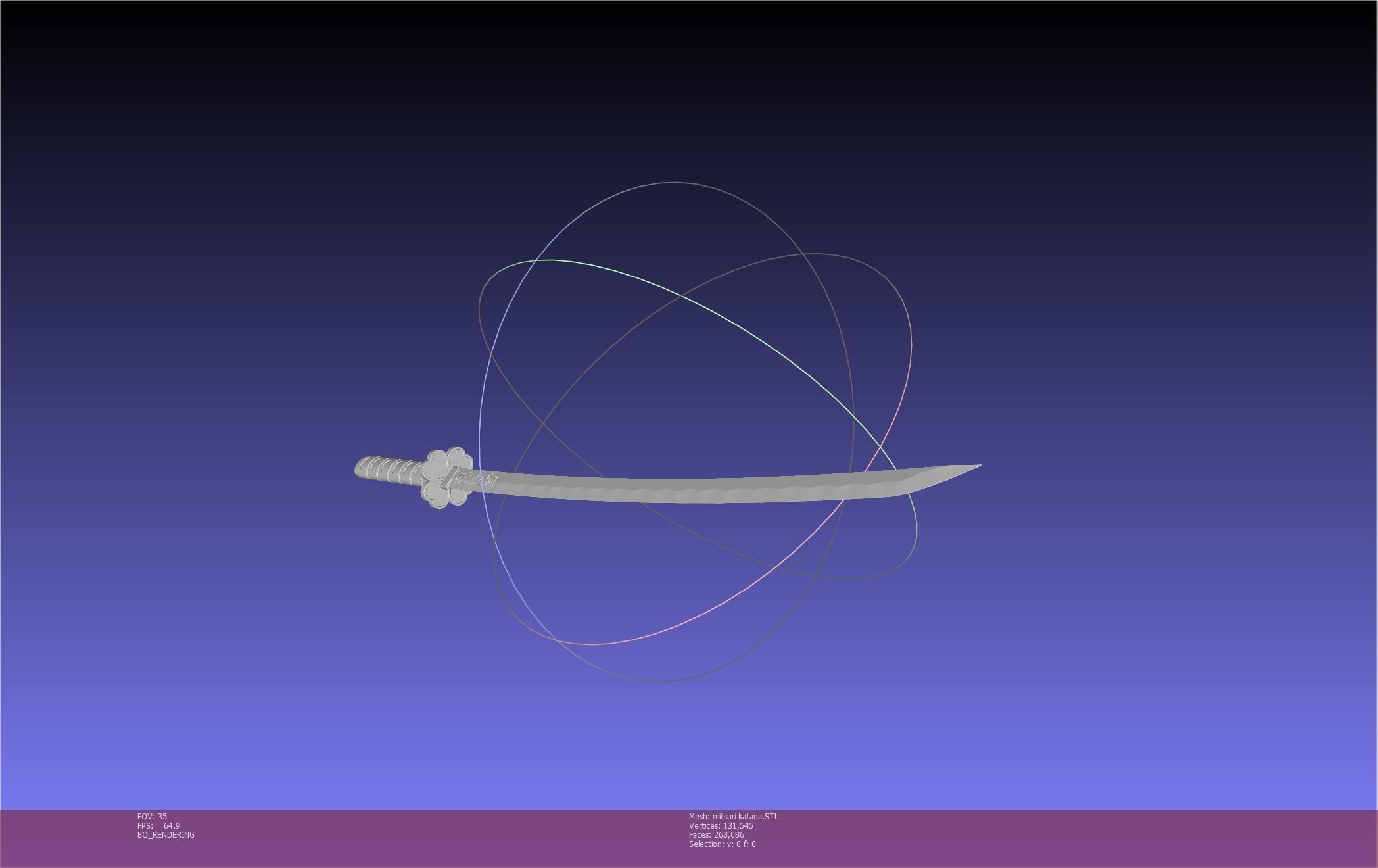 Demon Slayer Mitsuri Katana Printable Model 3D print model_56