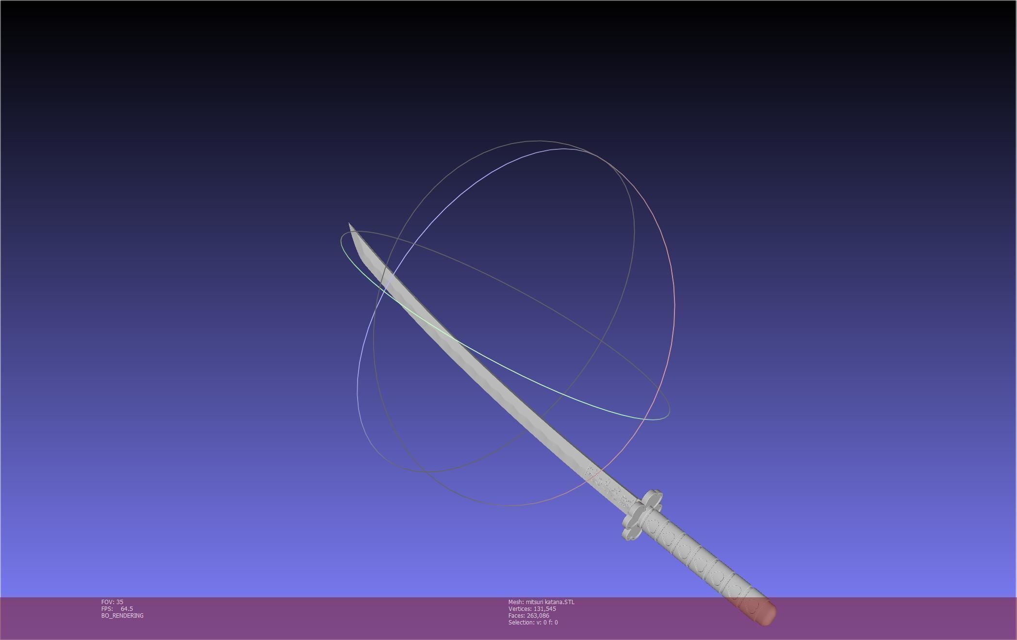 Demon Slayer Mitsuri Katana Printable Model 3D print model_65