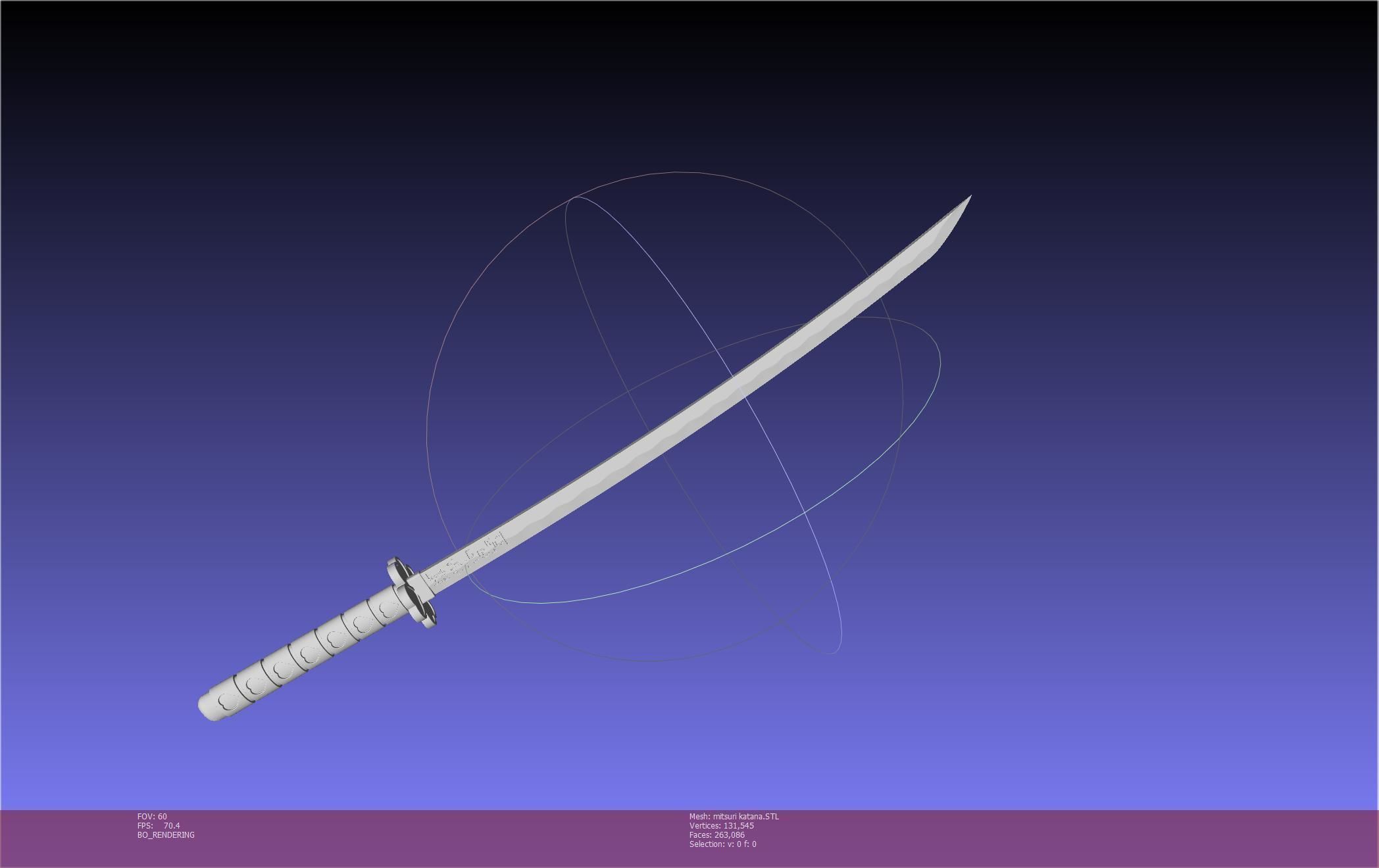 Demon Slayer Mitsuri Katana Printable Model 3D print model_9