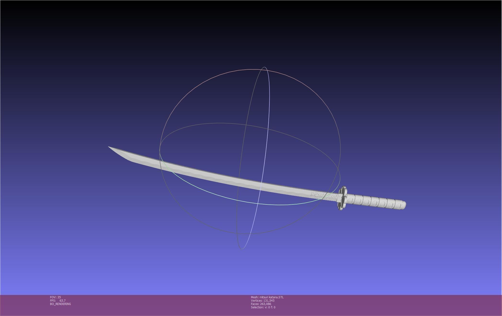 Demon Slayer Mitsuri Katana Printable Model 3D print model_64