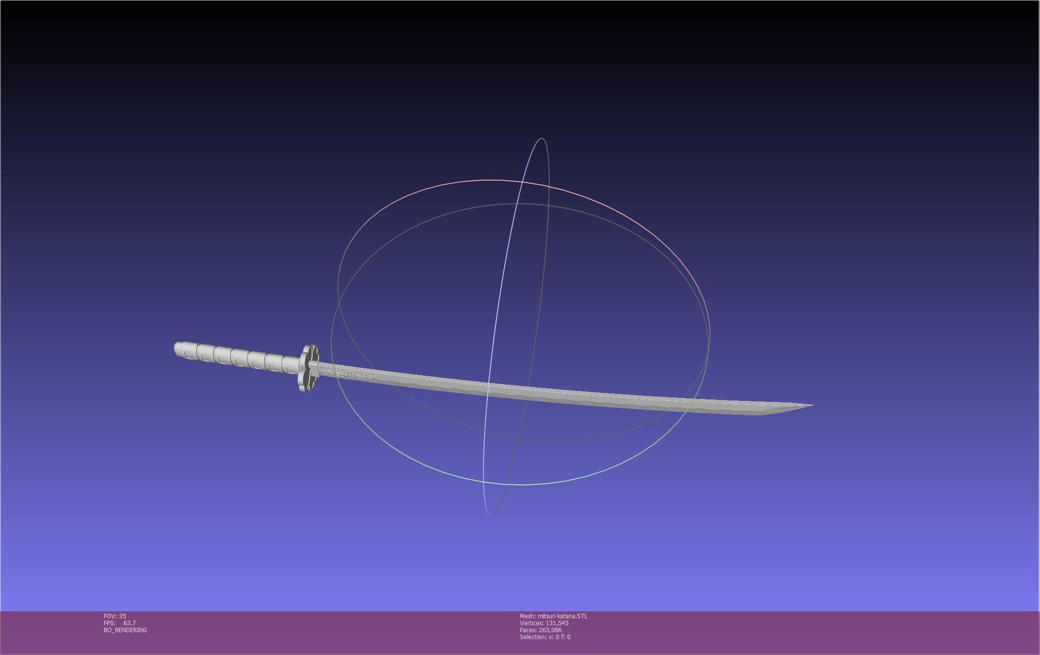 Demon Slayer Mitsuri Katana Printable Model 3D print model_35