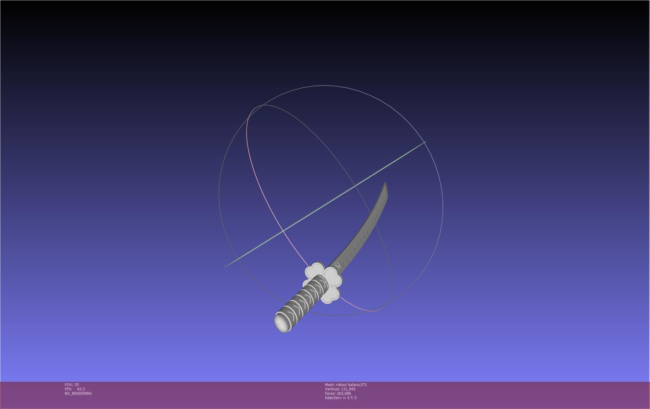 Demon Slayer Mitsuri Katana Printable Model 3D print model_49