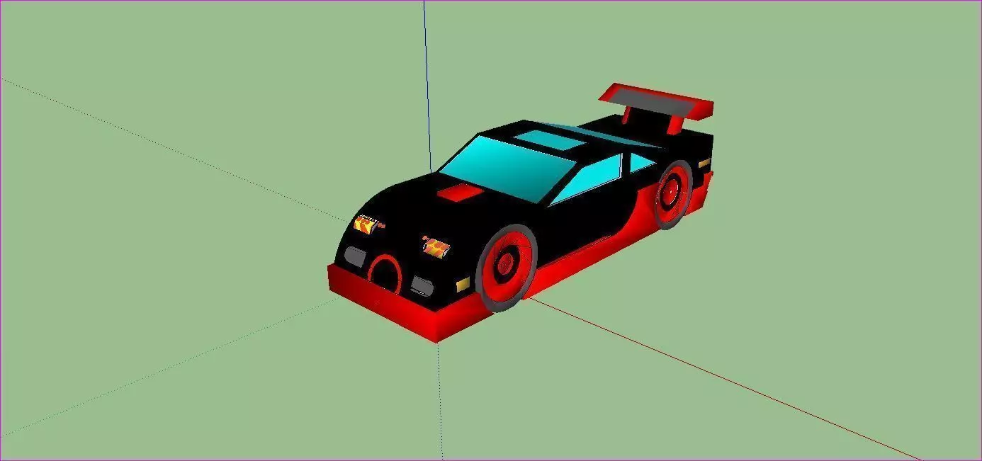 bugatti veyron supersports Low-poly 3D model_0