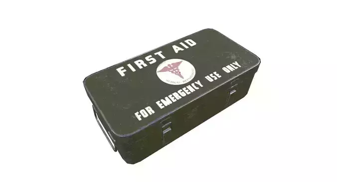 First Aid Medical Kit Game Ready Low-poly 3D model