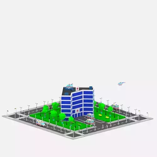 Simple Cartoon Hospital Package