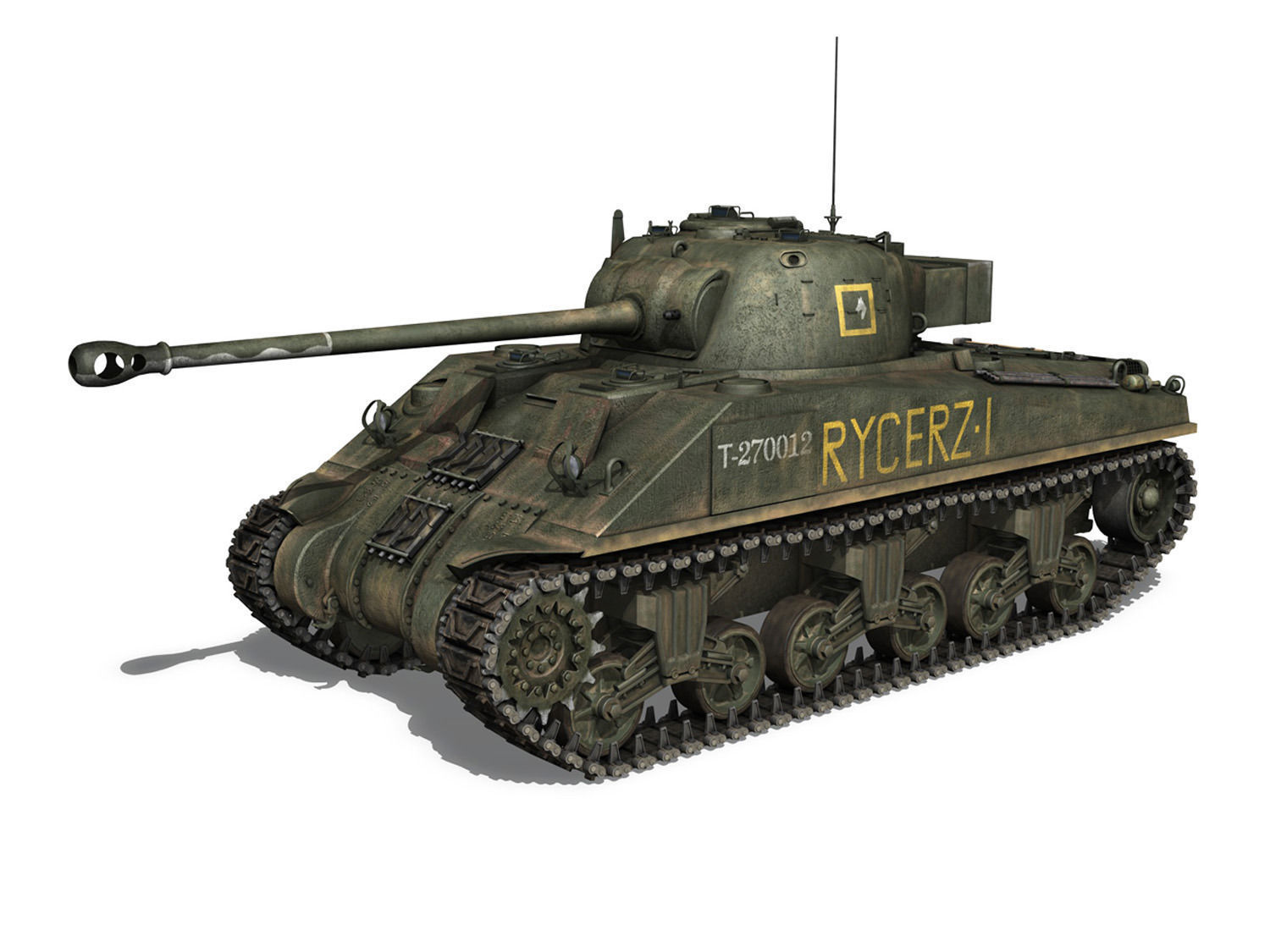 Sherman MK VC Firefly - Rycerz I 3D model_1