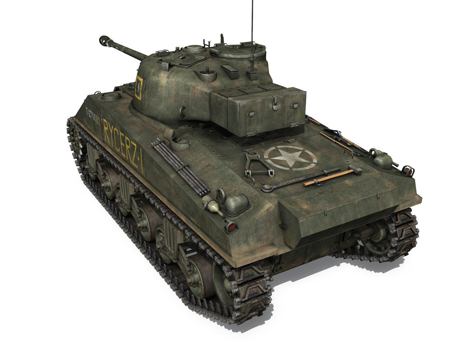 Sherman MK VC Firefly - Rycerz I 3D model_3