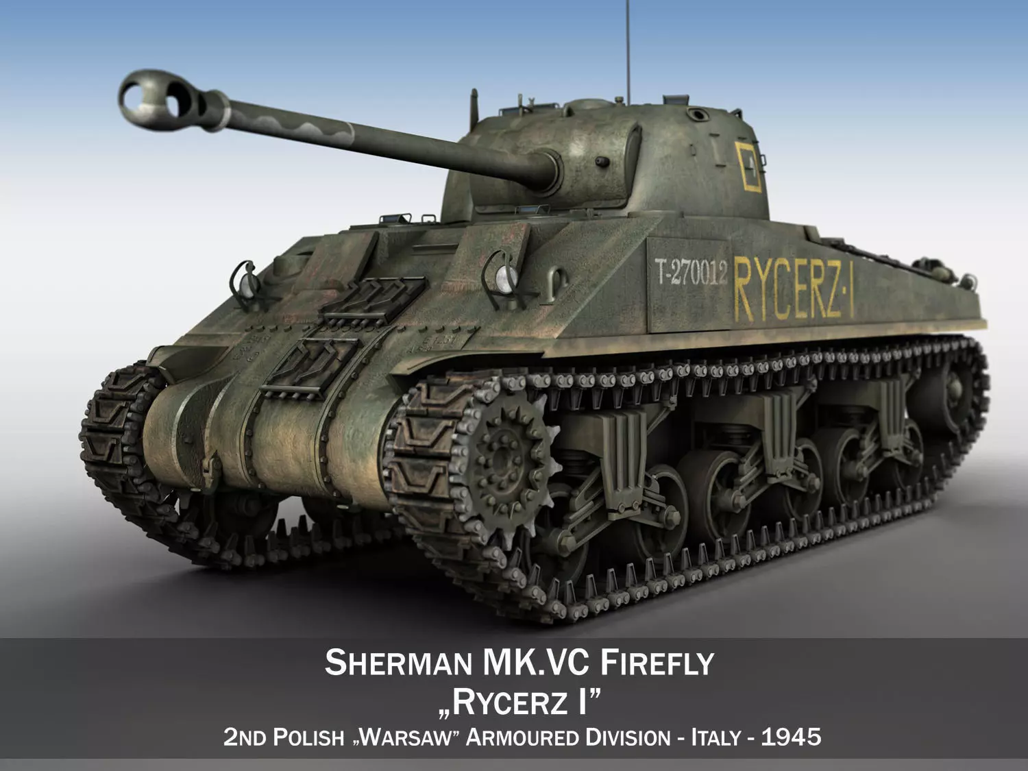 Sherman MK VC Firefly - Rycerz I 3D model_0