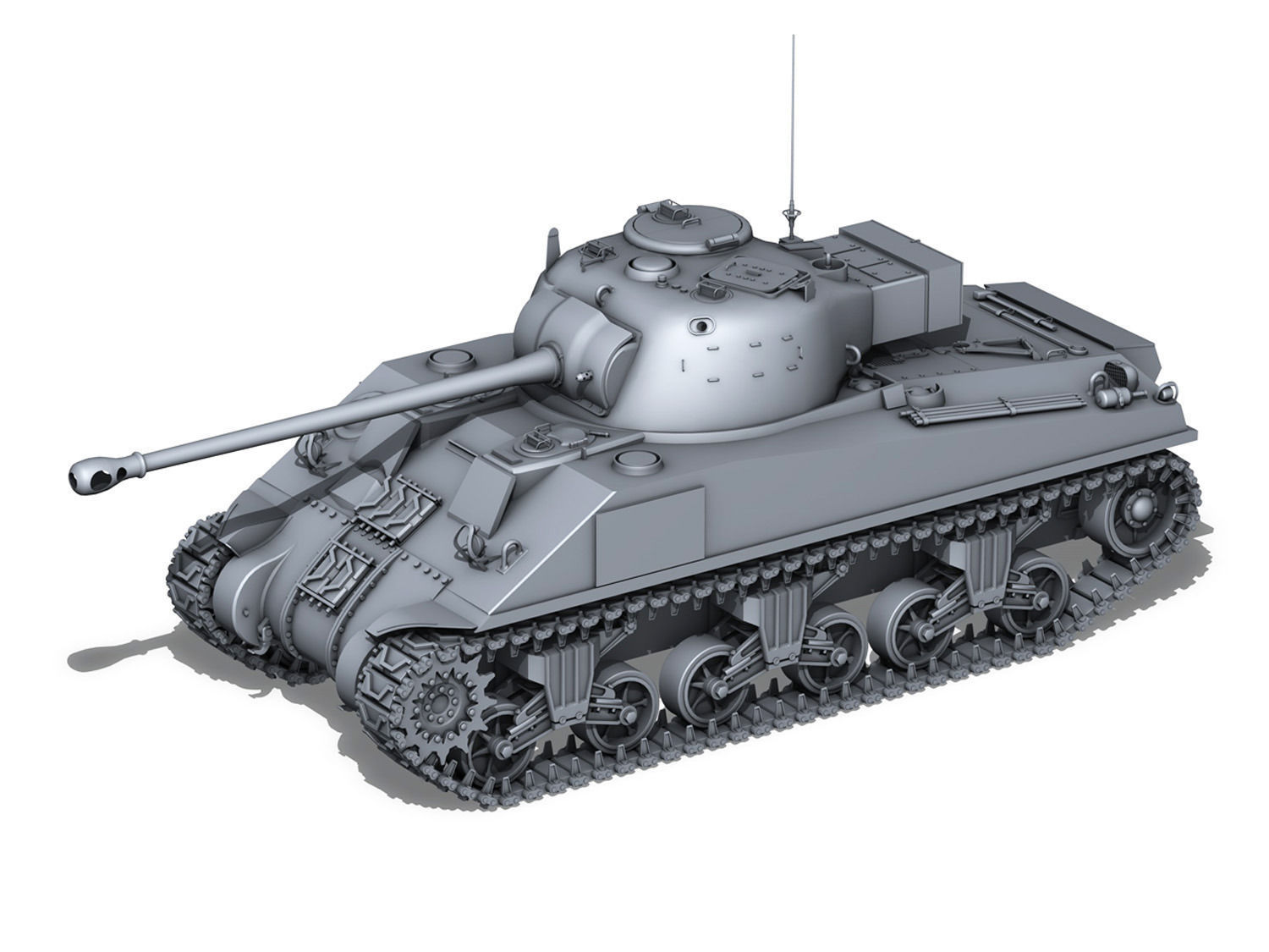 Sherman MK VC Firefly - Rycerz I 3D model_12