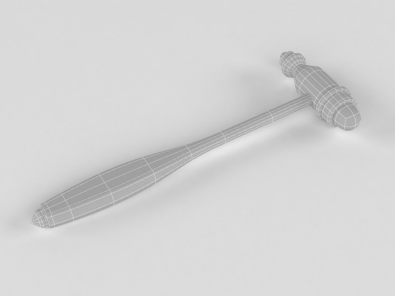 Mdf Tromner Neurological Reflex Hammer 3D model_13
