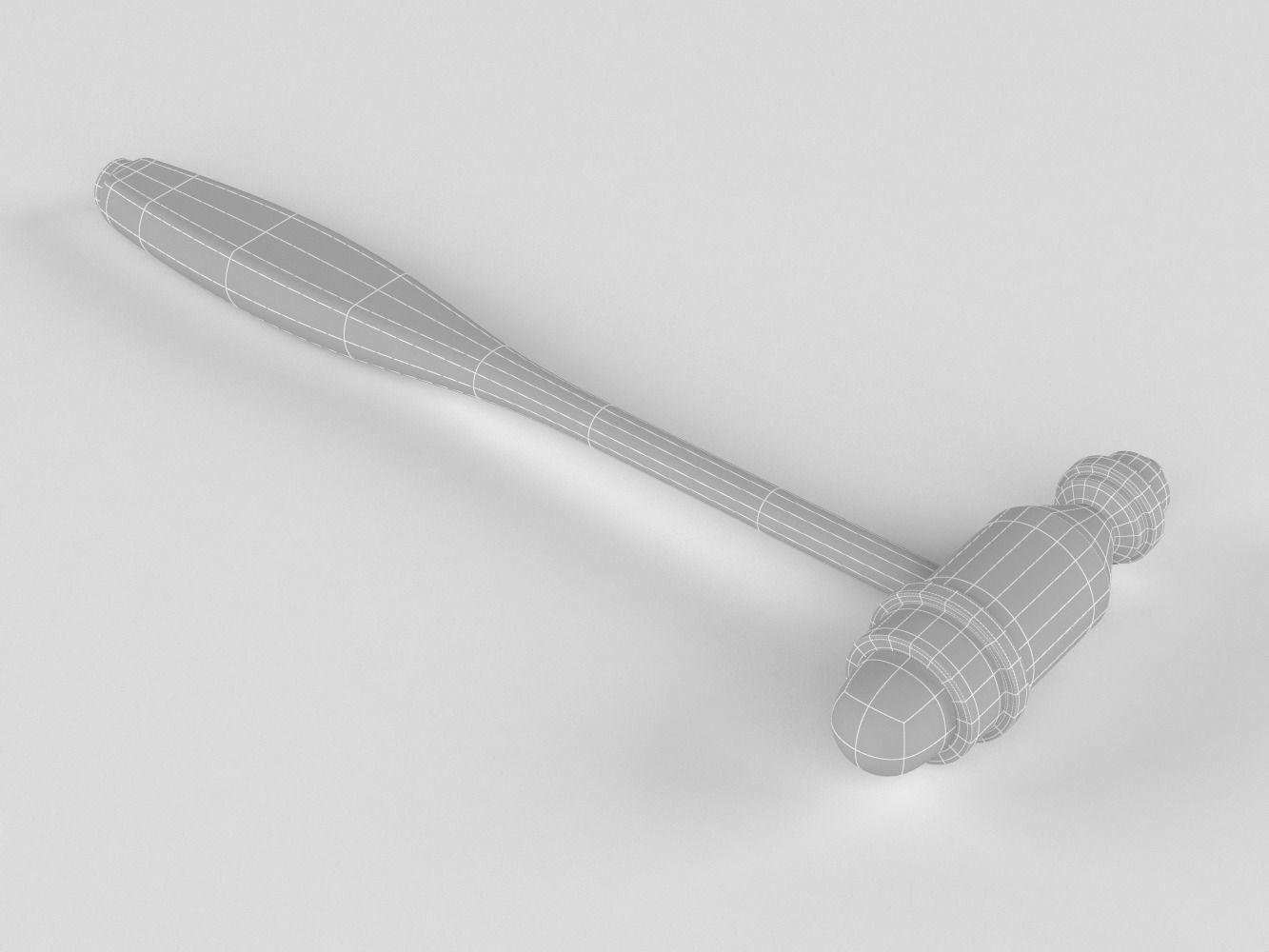 Mdf Tromner Neurological Reflex Hammer 3D model_14