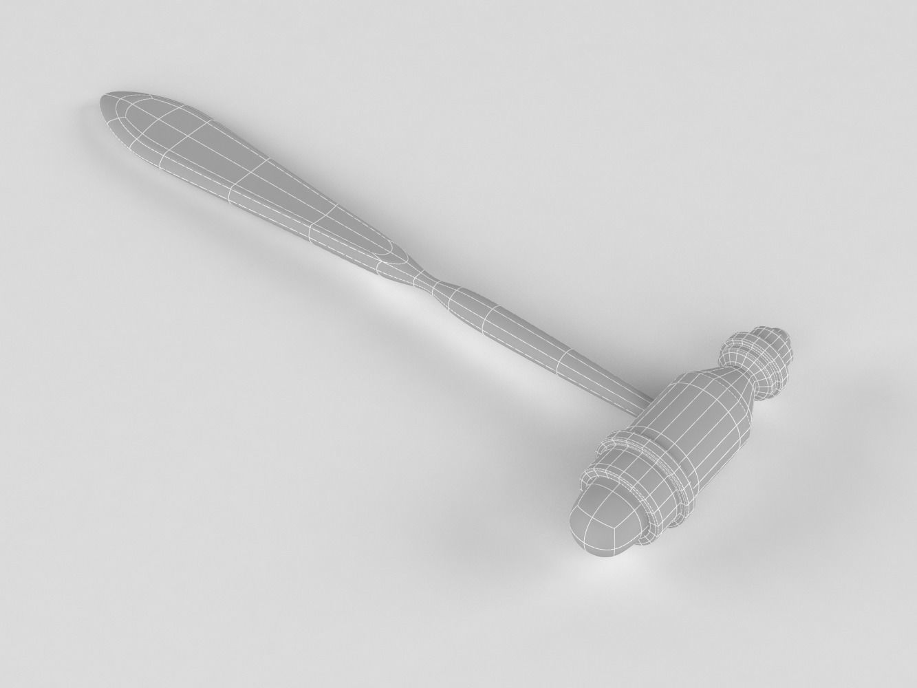 Mdf Tromner Neurological Reflex Hammer 3D model_19