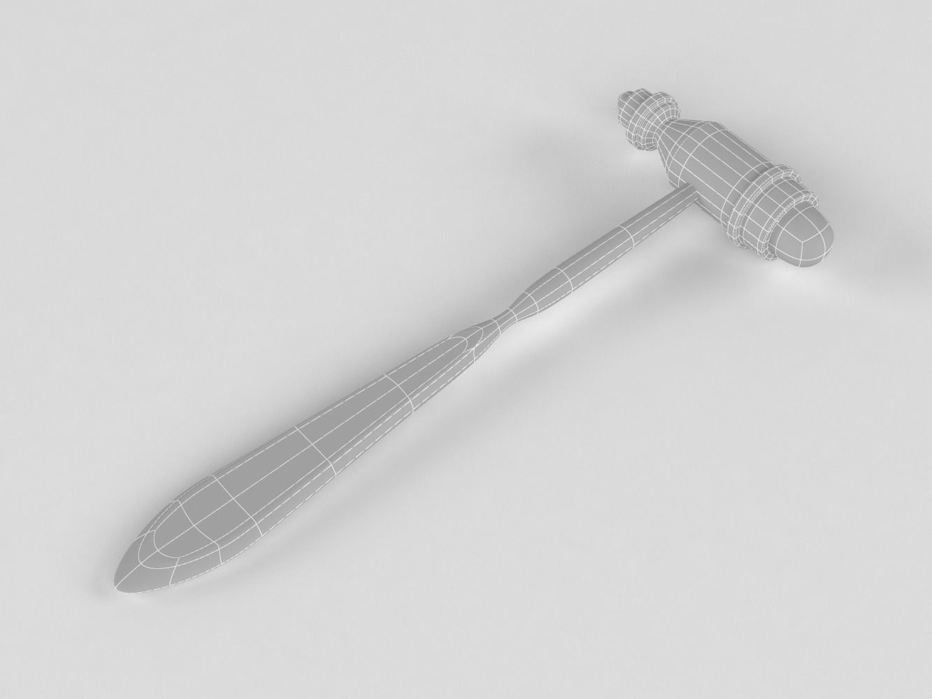 Mdf Tromner Neurological Reflex Hammer 3D model_18