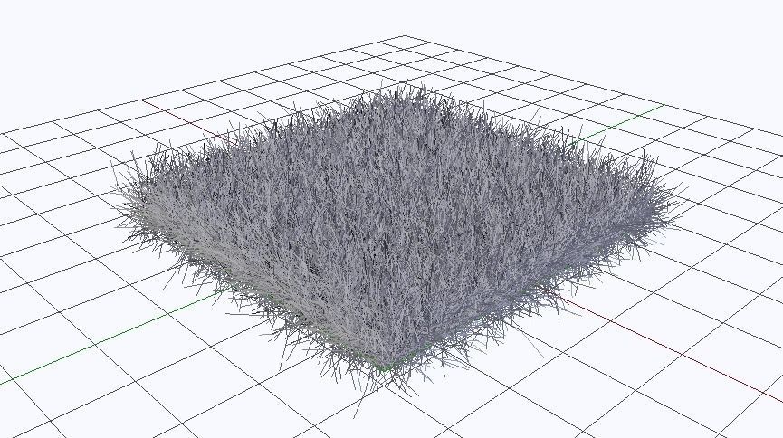 Grass Low-poly 3D model_4