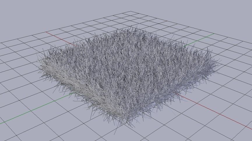 Grass Low-poly 3D model_5