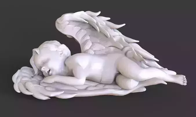 Baby Angel Sculpture  3D print model