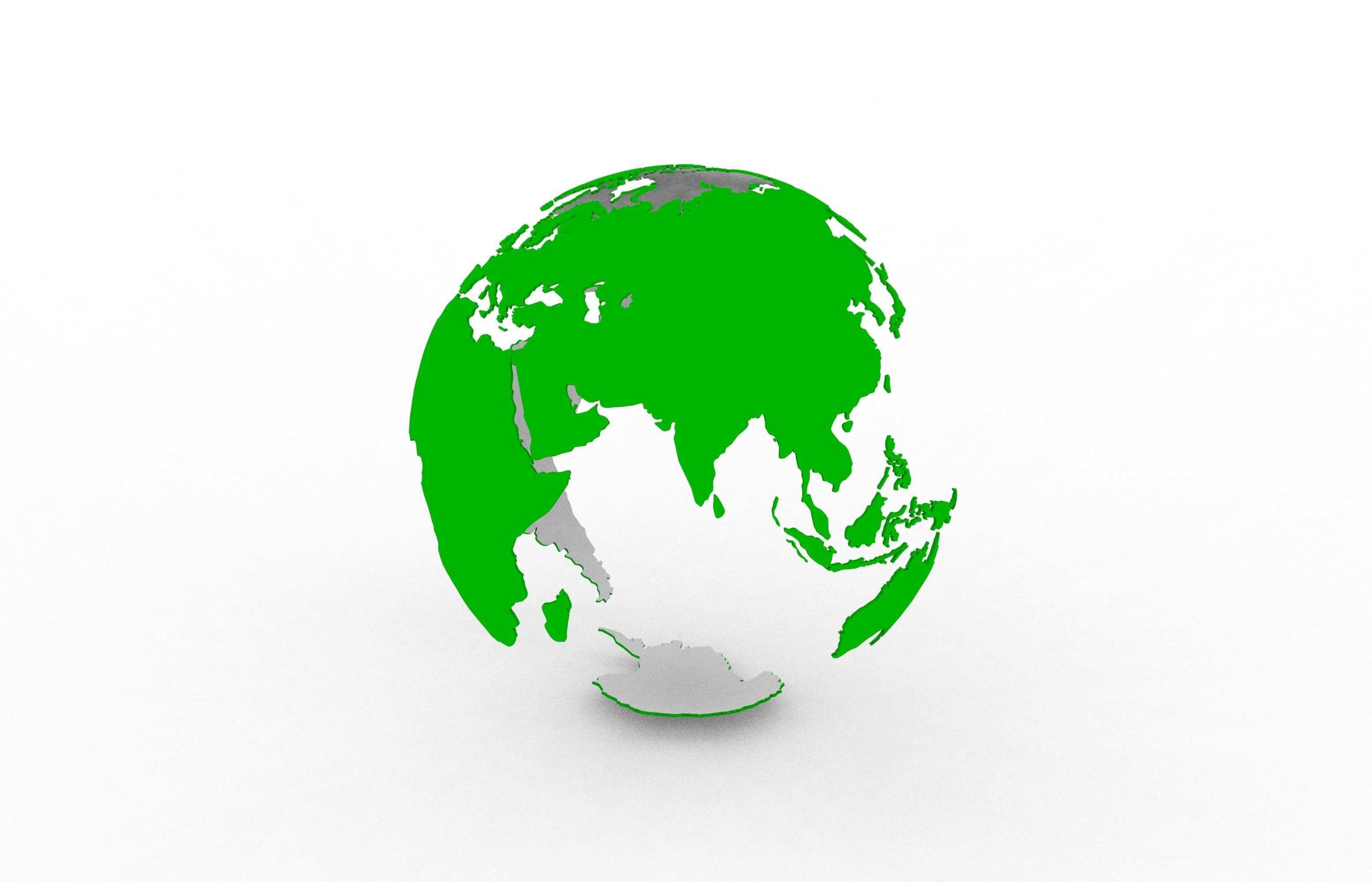 Earth globe 3D print model_6