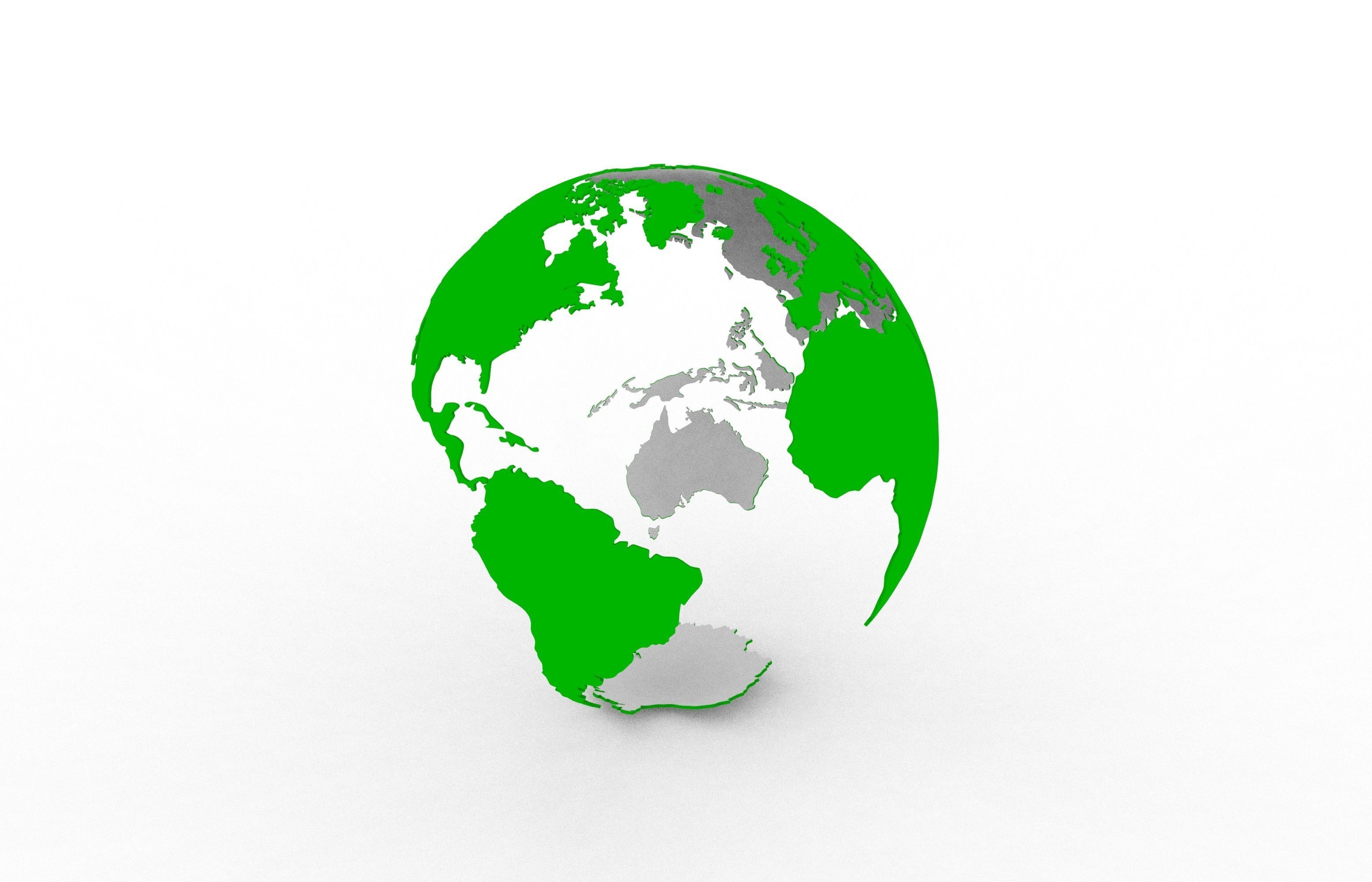 Earth globe 3D print model_17