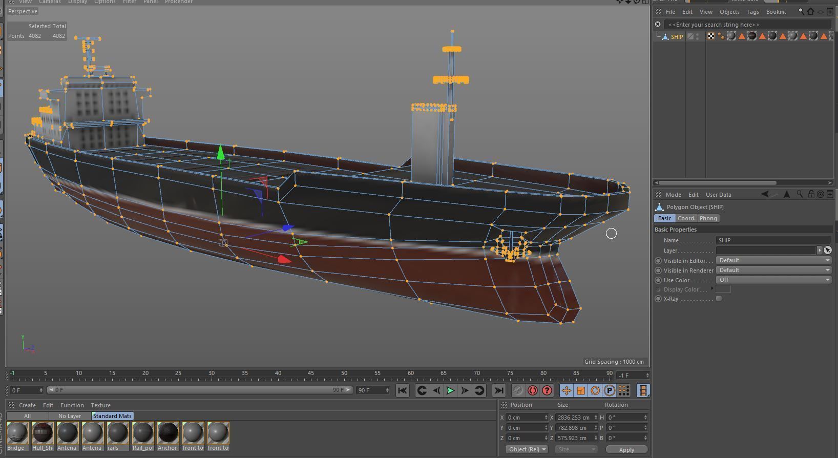 Cargo Ship  02 Low-poly 3D model_15