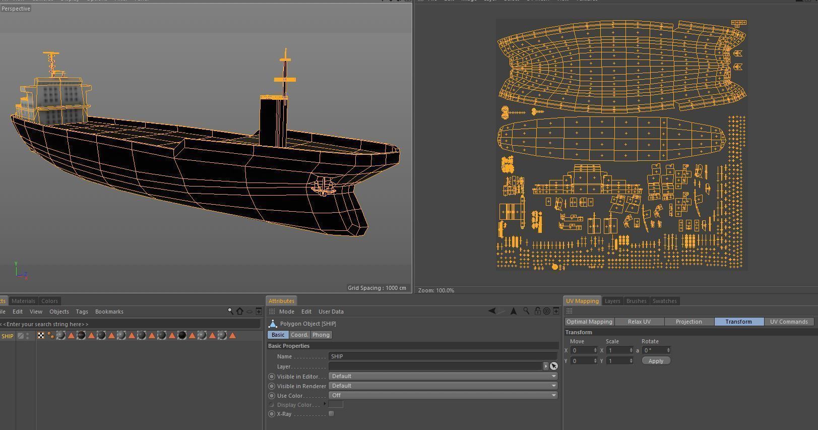 Cargo Ship  02 Low-poly 3D model_17