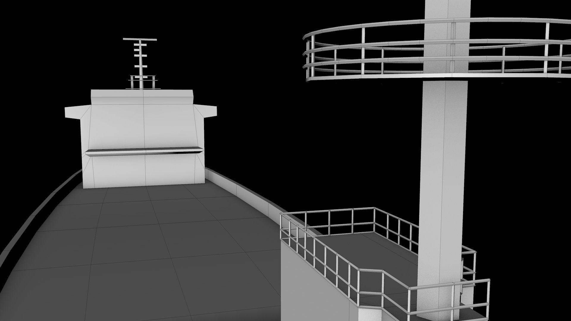 Cargo Ship  02 Low-poly 3D model_14