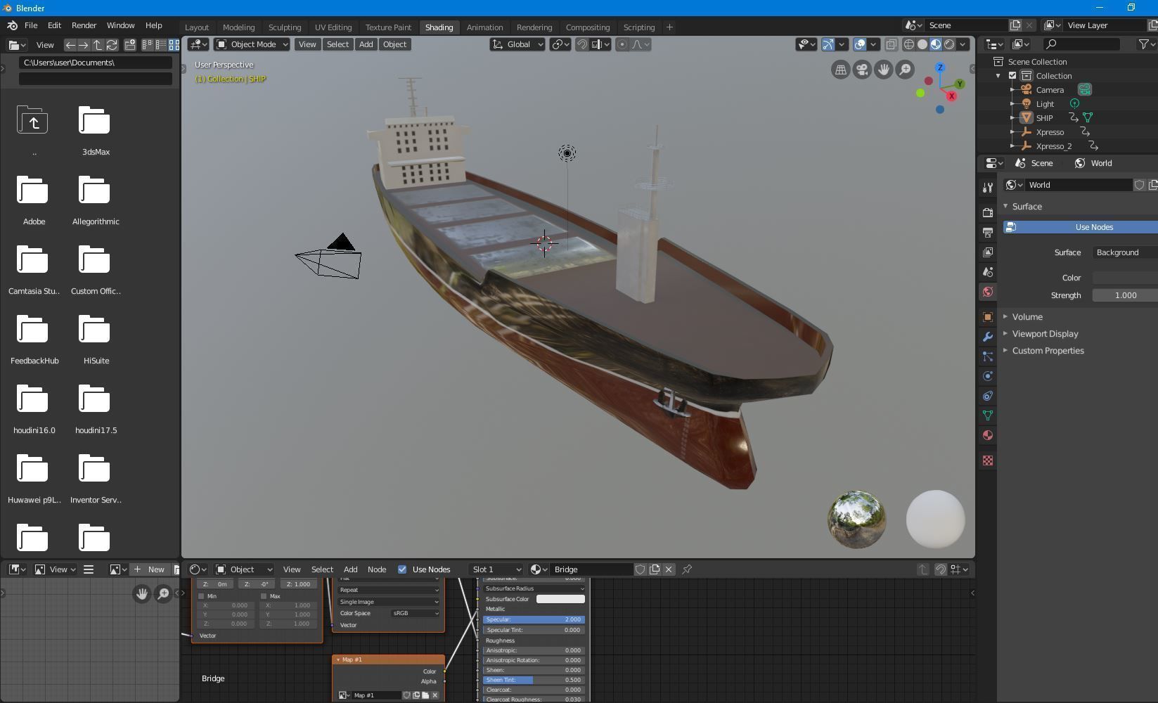 Cargo Ship  02 Low-poly 3D model_19