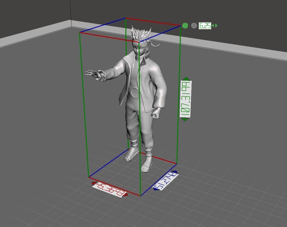 naruto and kurama - nine tailed fox - naruto 3d print statue 3D print model_13