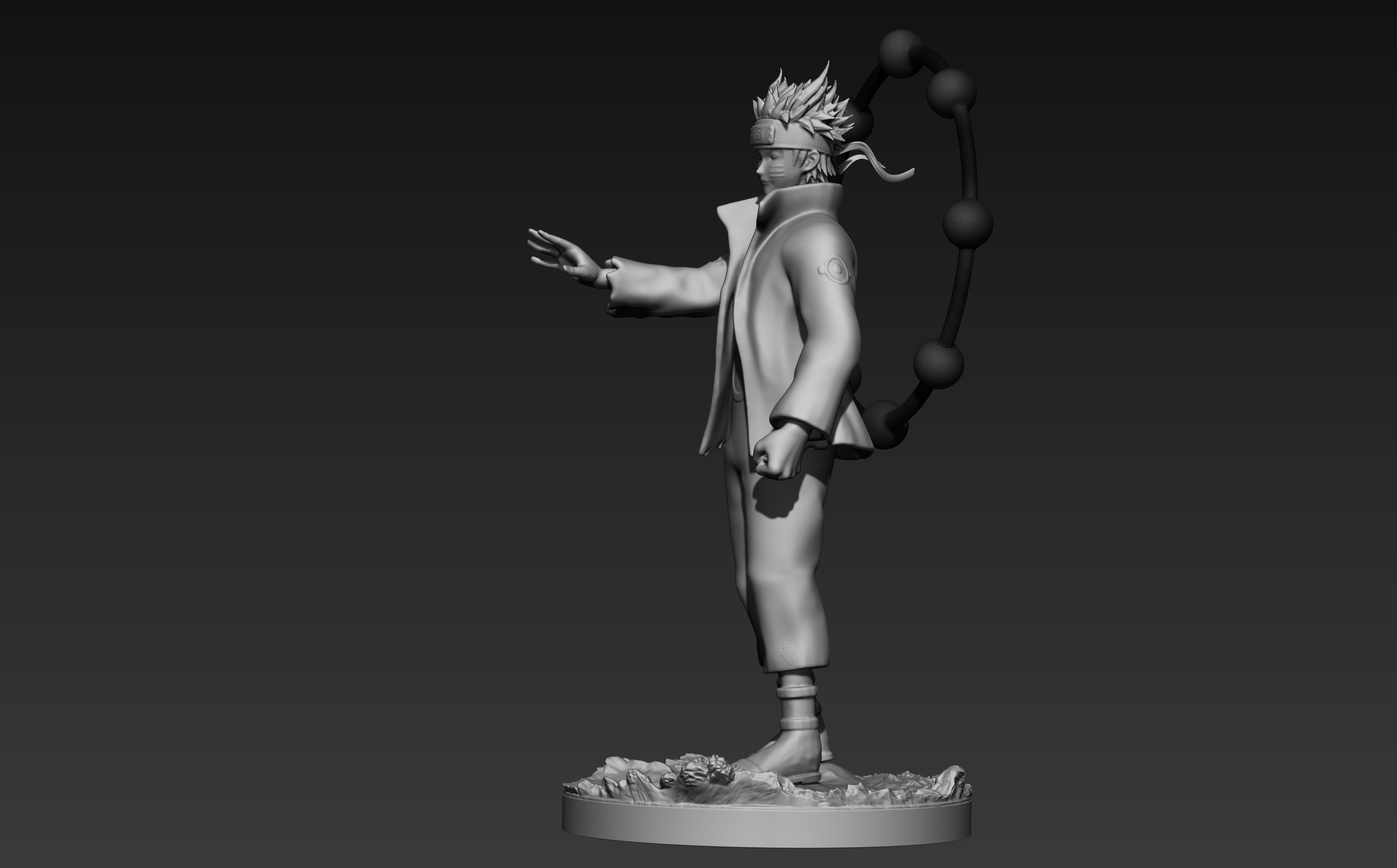 naruto six paths figurine 3d print 3D print model_4