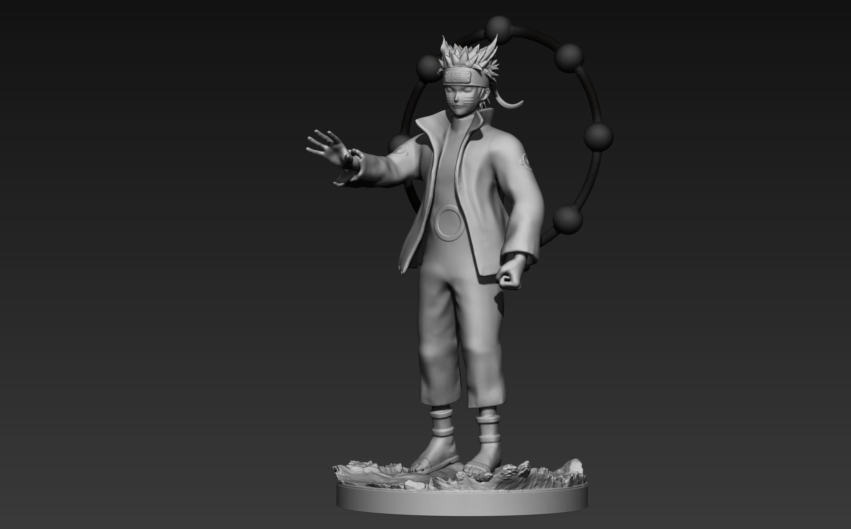 naruto six paths figurine 3d print 3D print model_3