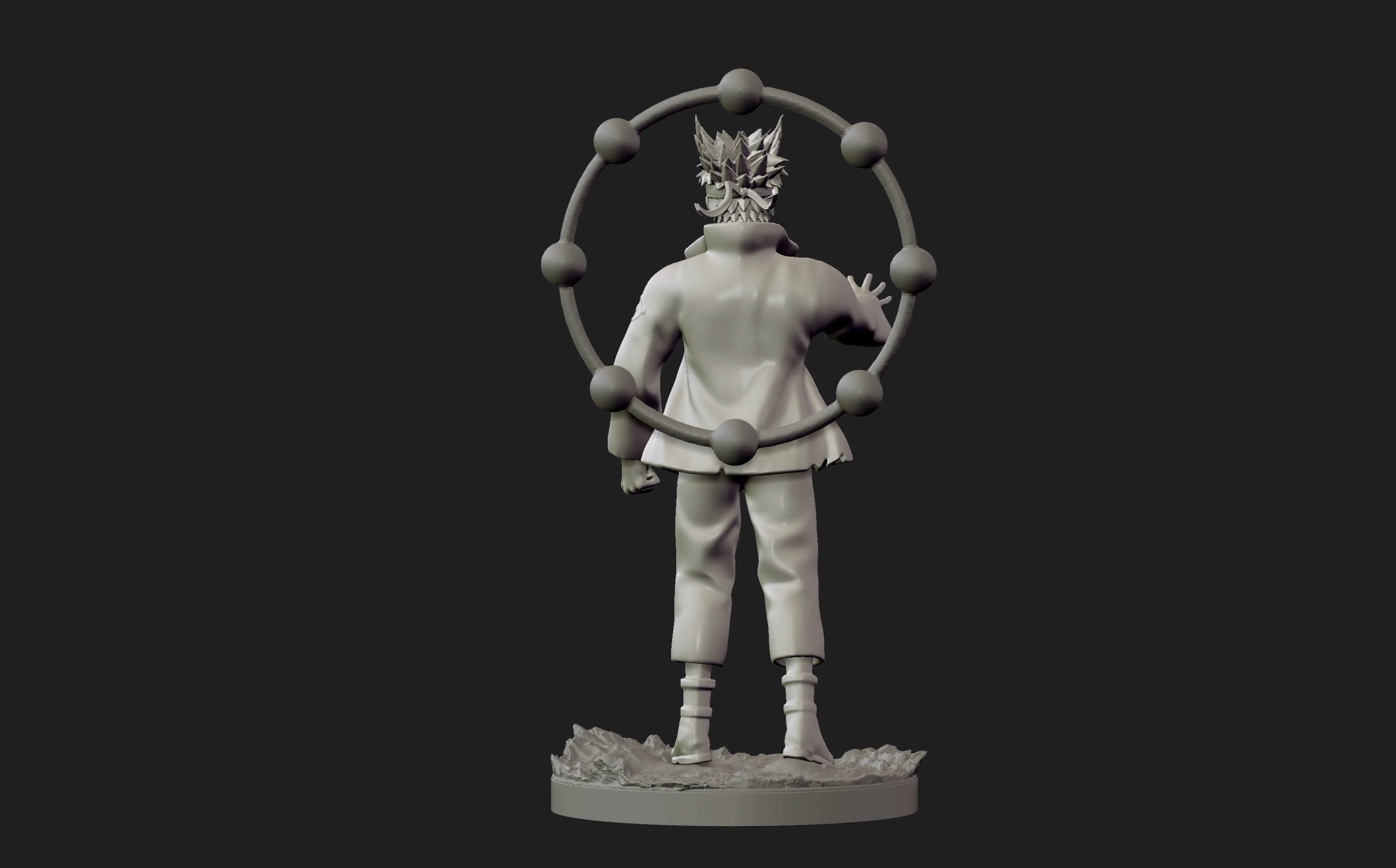 naruto six paths figurine 3d print 3D print model_25