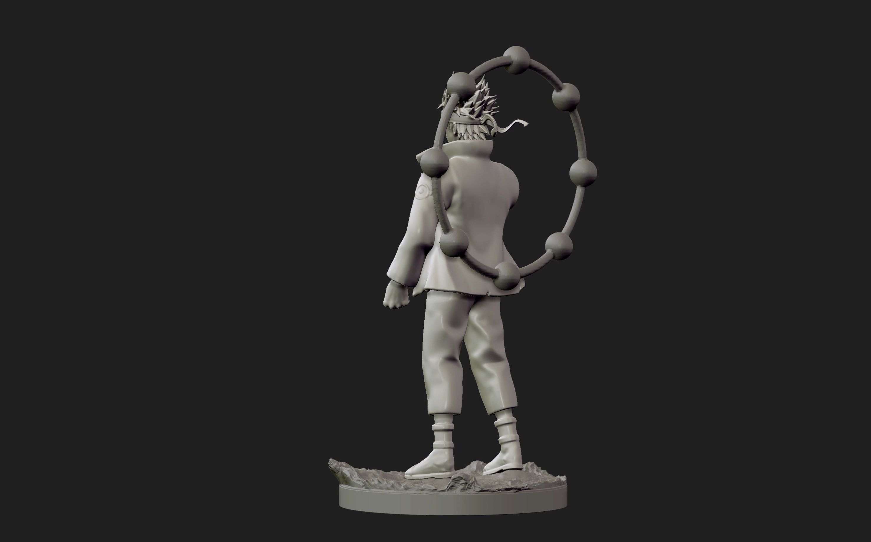 naruto six paths figurine 3d print 3D print model_29