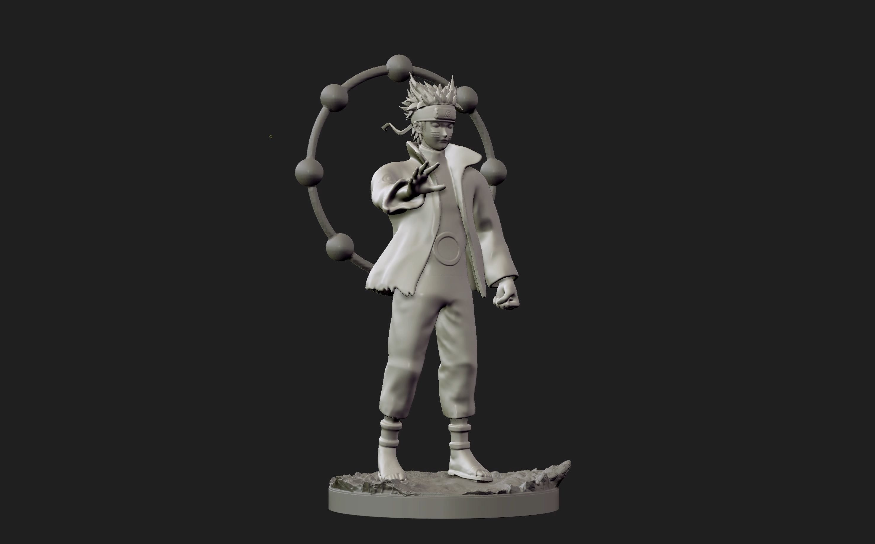 naruto six paths figurine 3d print 3D print model_22