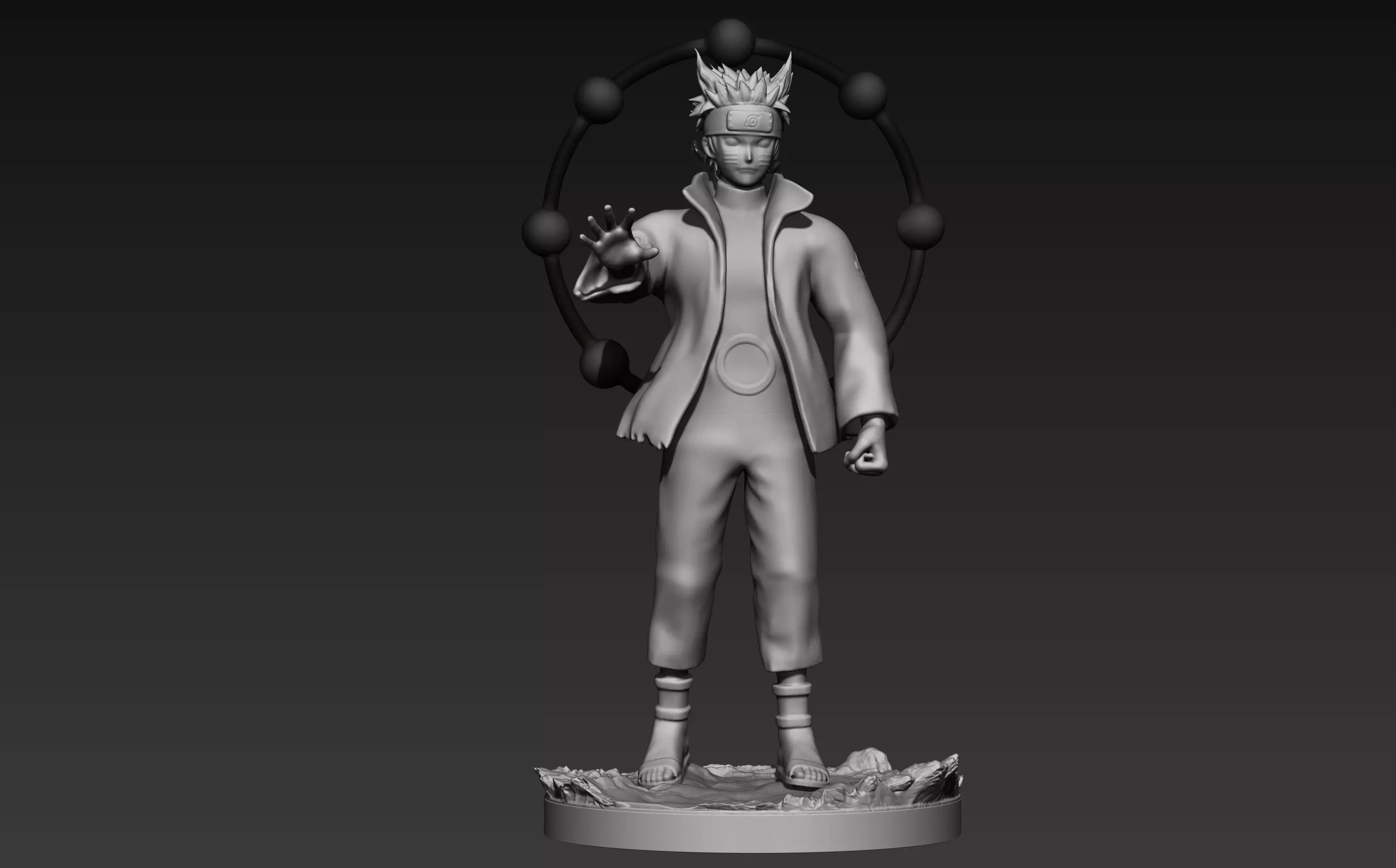 naruto six paths figurine 3d print 3D print model_0