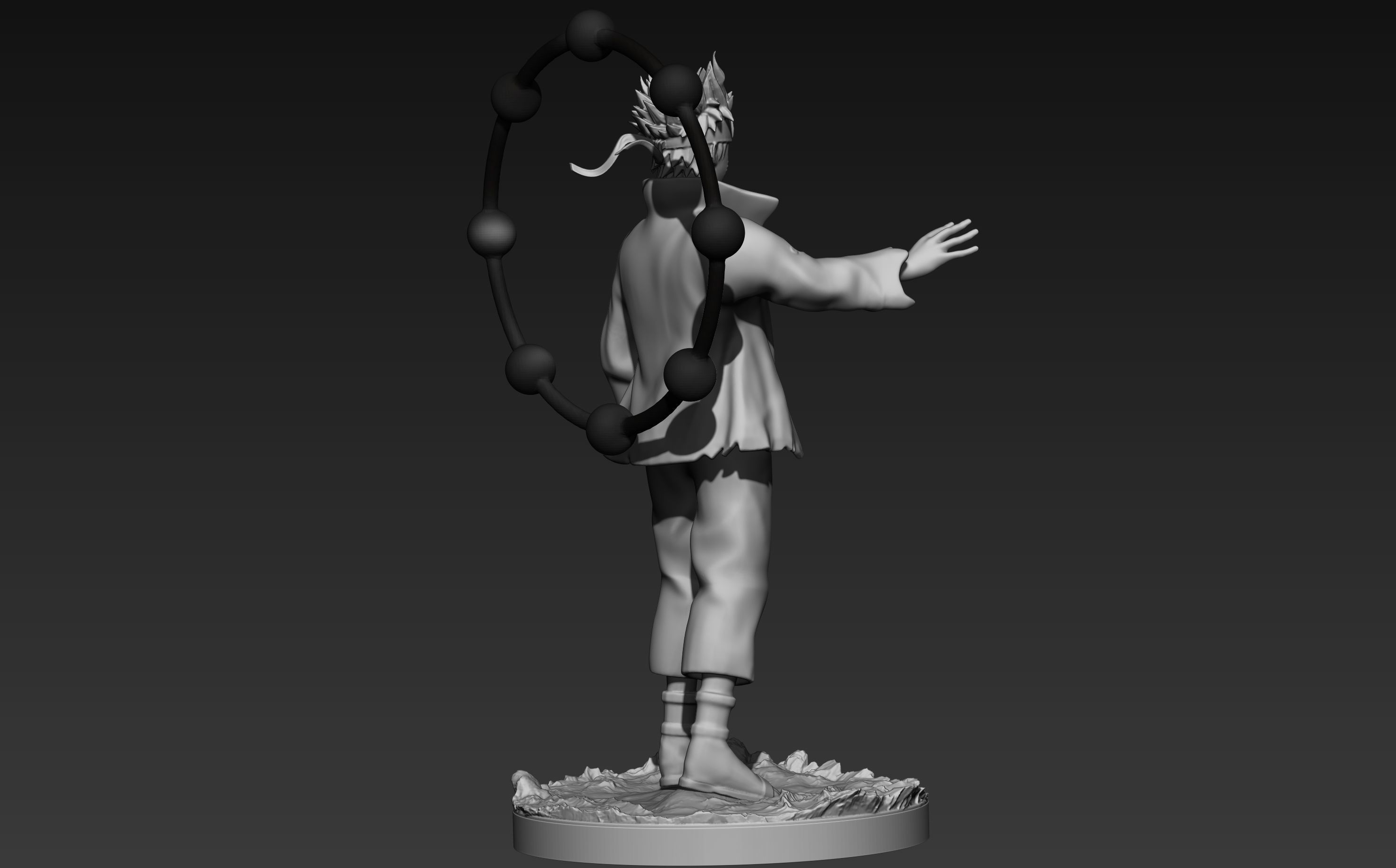 naruto six paths figurine 3d print 3D print model_6