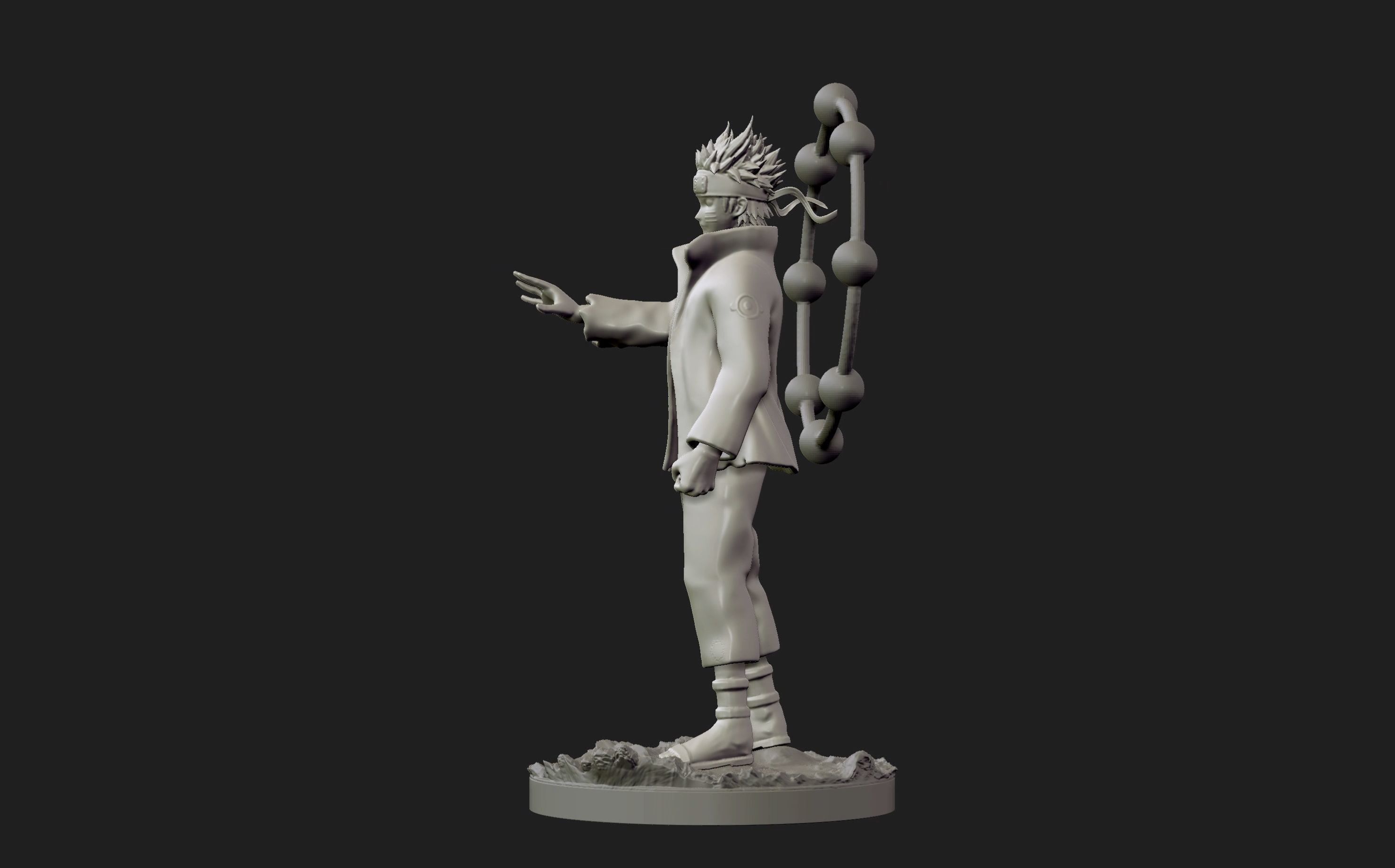 naruto six paths figurine 3d print 3D print model_26