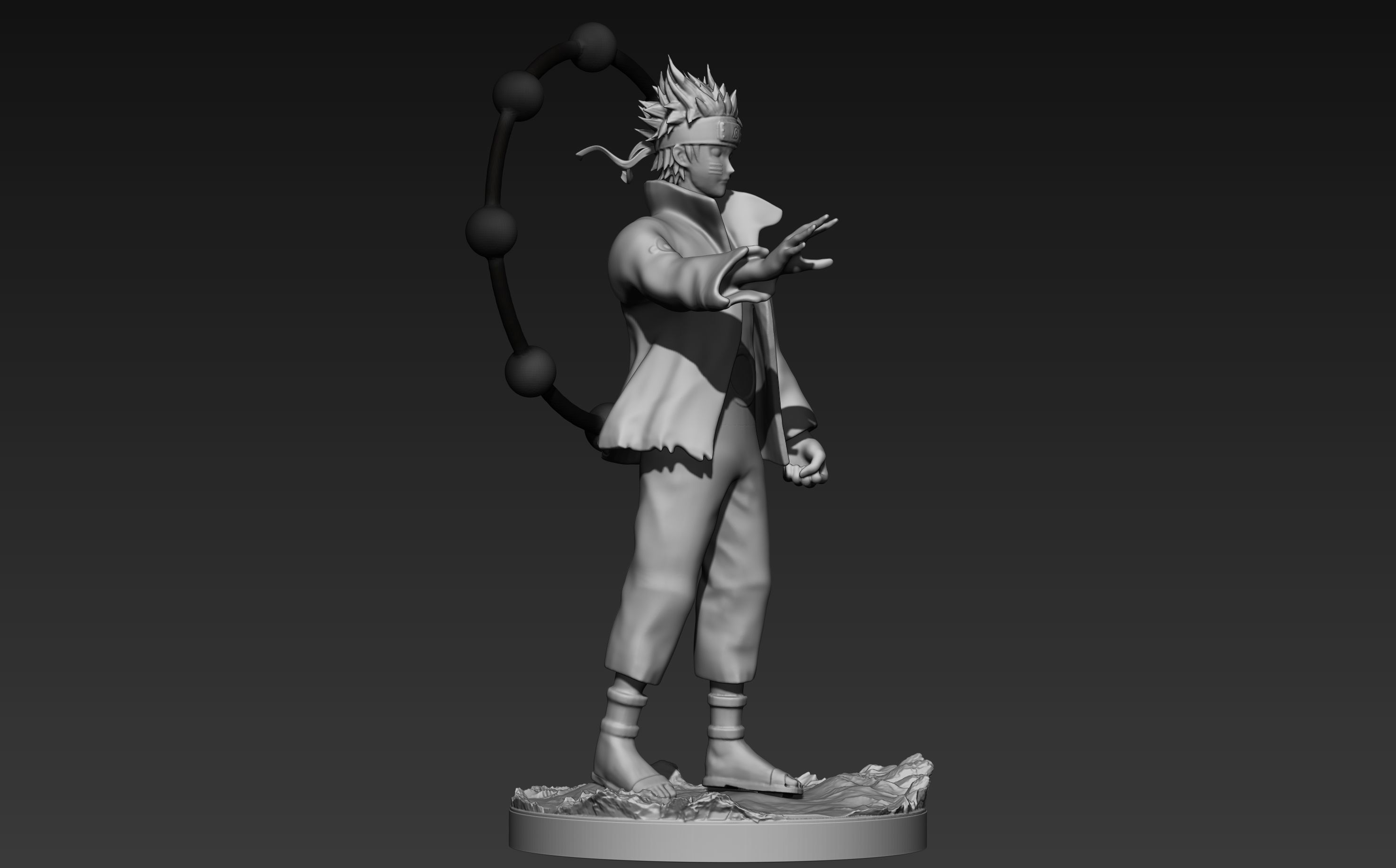 naruto six paths figurine 3d print 3D print model_7