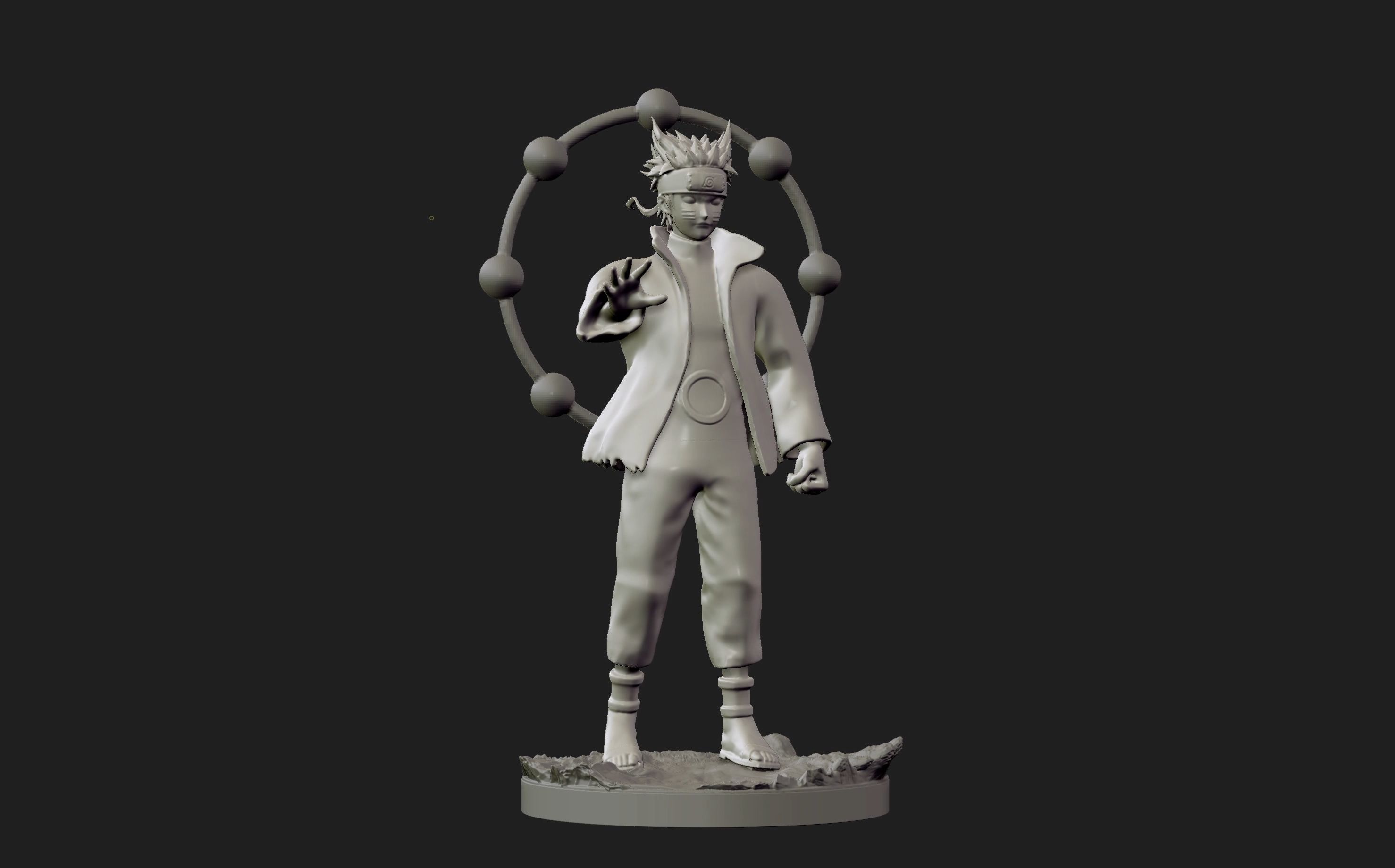 naruto six paths figurine 3d print 3D print model_19
