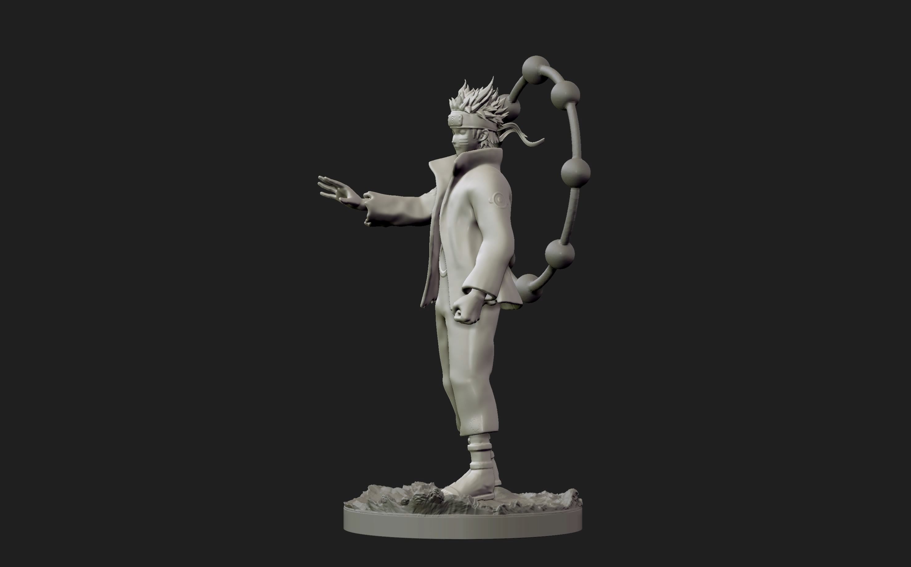 naruto six paths figurine 3d print 3D print model_27