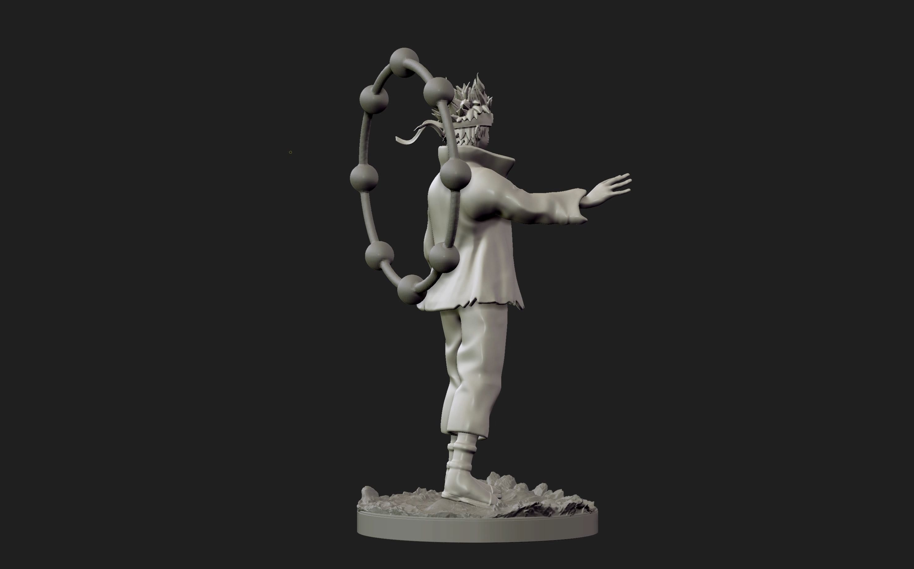 naruto six paths figurine 3d print 3D print model_9