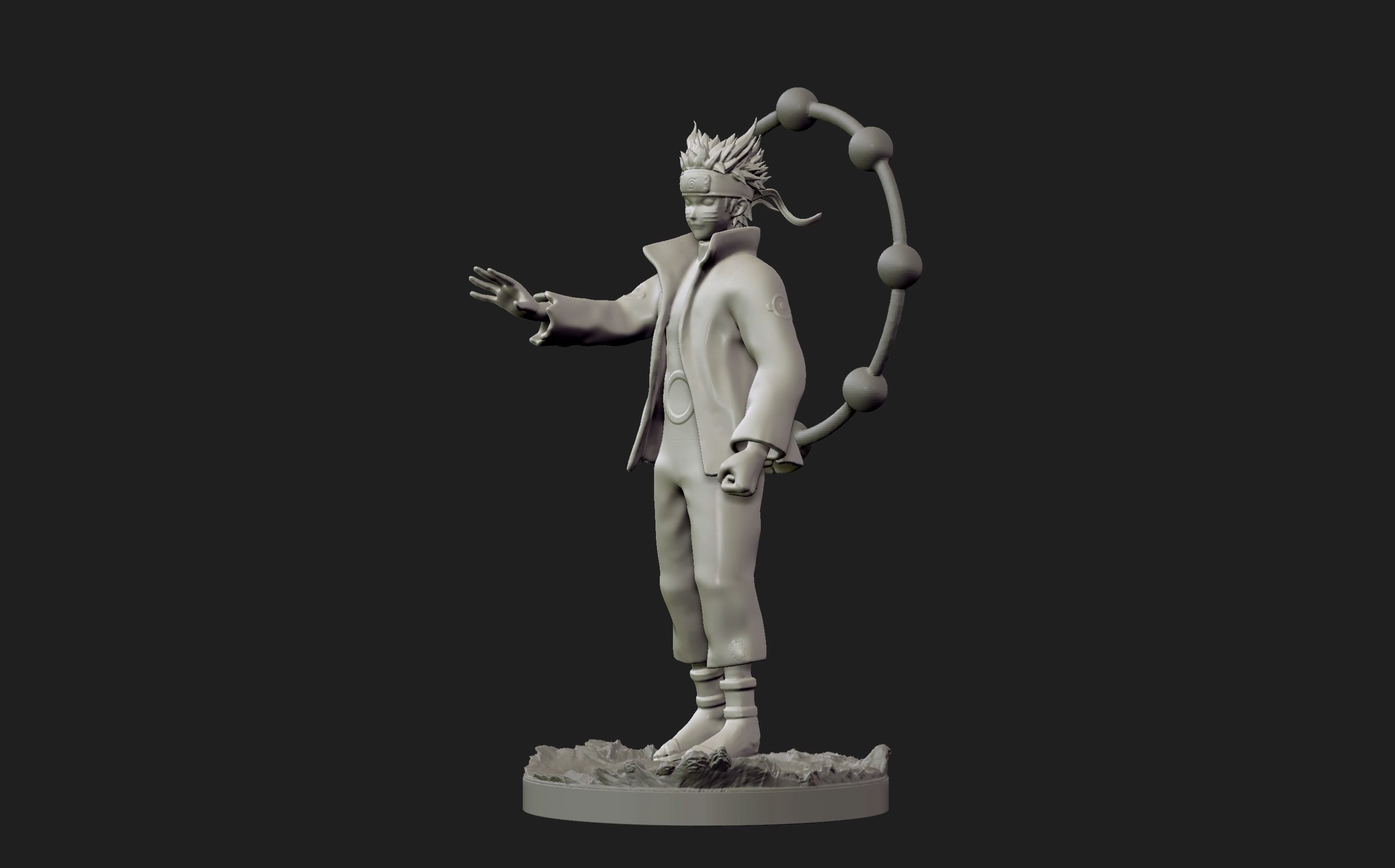 naruto six paths figurine 3d print 3D print model_21