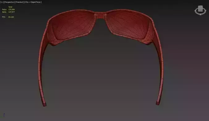 3d modeling  sun glass 02 