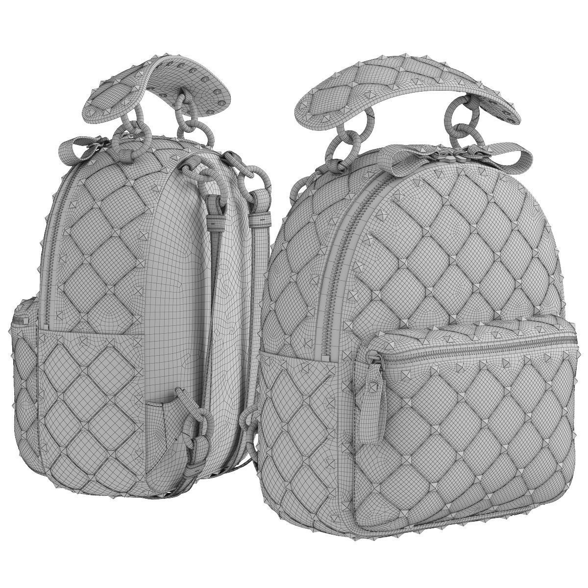VALENTINO GARAVANI backpack 3D model_2