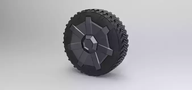 Wheel from Tesla Cybertruck