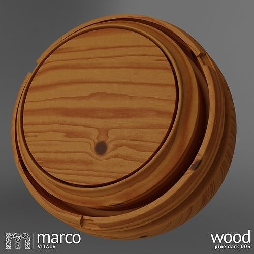 Seamless PBR Wood - Pine Dark 003 Texture