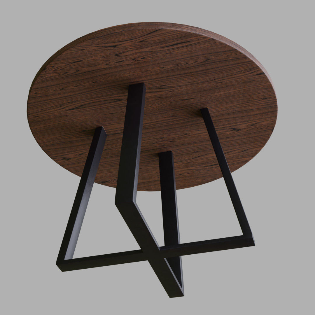 Cafe Seating setup 3D model_7