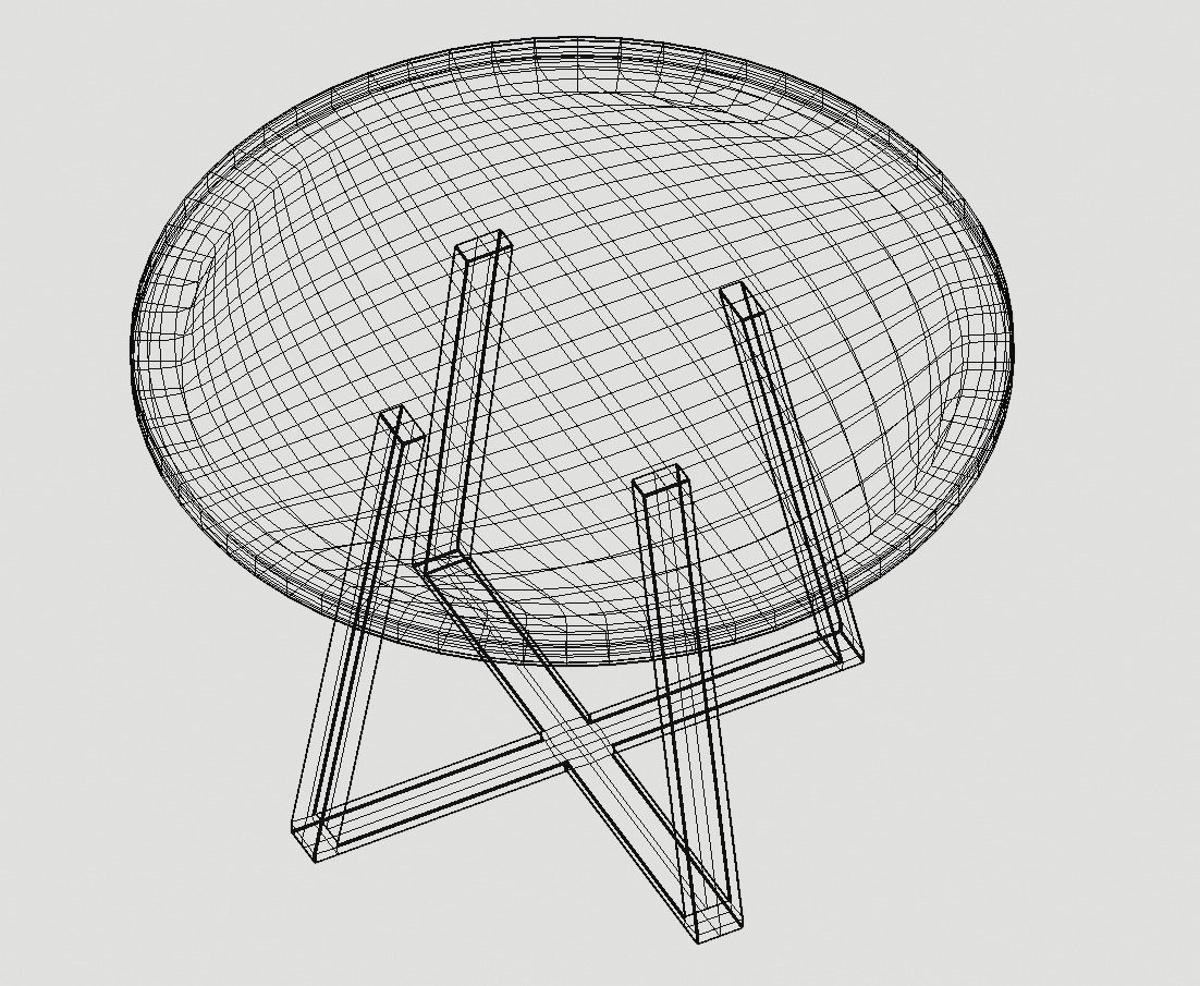 Cafe Seating setup 3D model_9