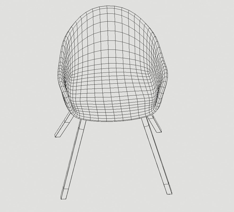 Cafe Seating setup 3D model_11