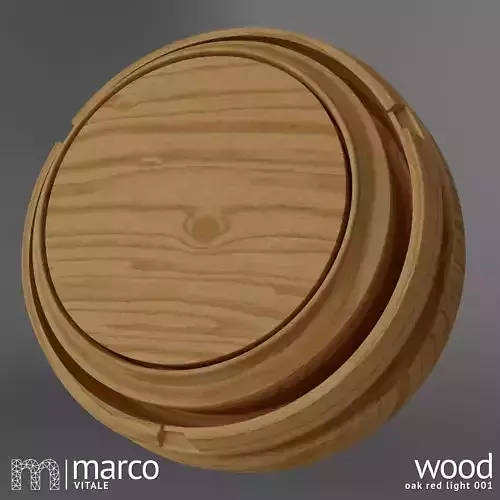 Seamless PBR Wood - Oak Red Light 001